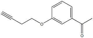 1-[3-(but-3-ynyloxy)phenyl]ethanone 结构式