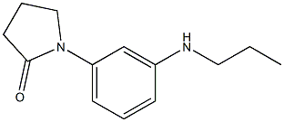 1-[3-(propylamino)phenyl]pyrrolidin-2-one 结构式