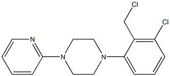 1-[3-chloro-2-(chloromethyl)phenyl]-4-(pyridin-2-yl)piperazine 结构式