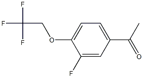1-[3-fluoro-4-(2,2,2-trifluoroethoxy)phenyl]ethan-1-one 结构式