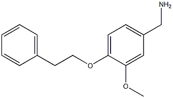 1-[3-methoxy-4-(2-phenylethoxy)phenyl]methanamine 结构式