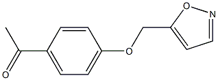1-[4-(1,2-oxazol-5-ylmethoxy)phenyl]ethan-1-one 结构式