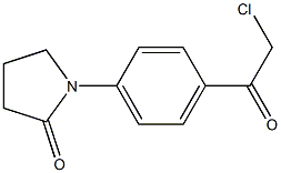 1-[4-(2-chloroacetyl)phenyl]pyrrolidin-2-one 结构式