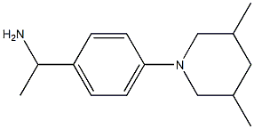 1-[4-(3,5-dimethylpiperidin-1-yl)phenyl]ethan-1-amine 结构式