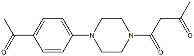 1-[4-(4-acetylphenyl)piperazin-1-yl]butane-1,3-dione 结构式