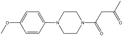 1-[4-(4-methoxyphenyl)piperazin-1-yl]butane-1,3-dione 结构式