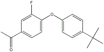 1-[4-(4-tert-butylphenoxy)-3-fluorophenyl]ethan-1-one 结构式