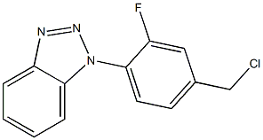 1-[4-(chloromethyl)-2-fluorophenyl]-1H-1,2,3-benzotriazole 结构式