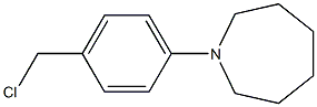 1-[4-(chloromethyl)phenyl]azepane 结构式