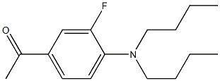 1-[4-(dibutylamino)-3-fluorophenyl]ethan-1-one 结构式