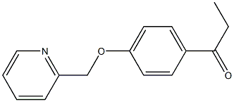 1-[4-(pyridin-2-ylmethoxy)phenyl]propan-1-one 结构式