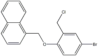 1-[4-bromo-2-(chloromethyl)phenoxymethyl]naphthalene 结构式