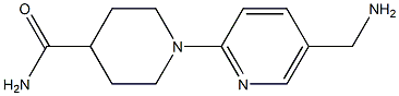 1-[5-(aminomethyl)pyridin-2-yl]piperidine-4-carboxamide 结构式