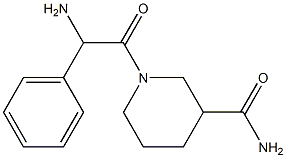 1-[amino(phenyl)acetyl]piperidine-3-carboxamide 结构式