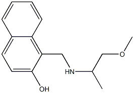 1-{[(1-methoxypropan-2-yl)amino]methyl}naphthalen-2-ol 结构式