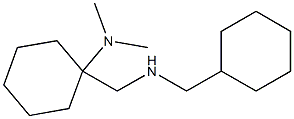 1-{[(cyclohexylmethyl)amino]methyl}-N,N-dimethylcyclohexan-1-amine 结构式