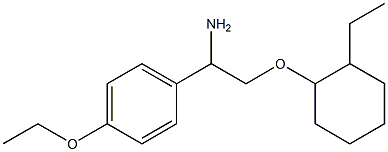 1-{1-amino-2-[(2-ethylcyclohexyl)oxy]ethyl}-4-ethoxybenzene 结构式