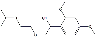 1-{1-amino-2-[2-(propan-2-yloxy)ethoxy]ethyl}-2,4-dimethoxybenzene 结构式