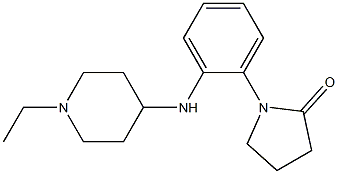 1-{2-[(1-ethylpiperidin-4-yl)amino]phenyl}pyrrolidin-2-one 结构式