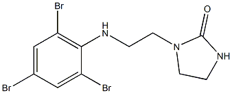 1-{2-[(2,4,6-tribromophenyl)amino]ethyl}imidazolidin-2-one 结构式