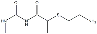 1-{2-[(2-aminoethyl)sulfanyl]propanoyl}-3-methylurea 结构式