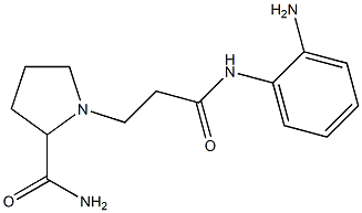 1-{2-[(2-aminophenyl)carbamoyl]ethyl}pyrrolidine-2-carboxamide 结构式