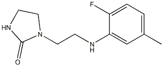 1-{2-[(2-fluoro-5-methylphenyl)amino]ethyl}imidazolidin-2-one 结构式