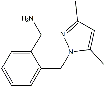 1-{2-[(3,5-dimethyl-1H-pyrazol-1-yl)methyl]phenyl}methanamine 结构式