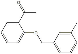 1-{2-[(3-methylphenyl)methoxy]phenyl}ethan-1-one 结构式