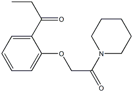 1-{2-[2-oxo-2-(piperidin-1-yl)ethoxy]phenyl}propan-1-one 结构式