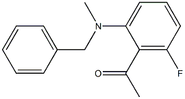 1-{2-[benzyl(methyl)amino]-6-fluorophenyl}ethan-1-one 结构式