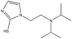 1-{2-[bis(propan-2-yl)amino]ethyl}-1H-imidazole-2-thiol 结构式