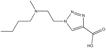1-{2-[butyl(methyl)amino]ethyl}-1H-1,2,3-triazole-4-carboxylic acid 结构式