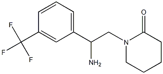 1-{2-amino-2-[3-(trifluoromethyl)phenyl]ethyl}piperidin-2-one 结构式