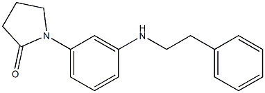 1-{3-[(2-phenylethyl)amino]phenyl}pyrrolidin-2-one 结构式