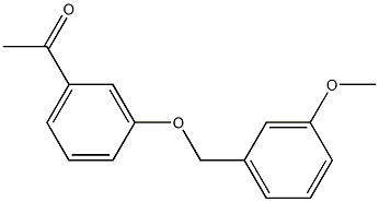1-{3-[(3-methoxybenzyl)oxy]phenyl}ethanone 结构式
