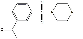 1-{3-[(4-methylpiperazine-1-)sulfonyl]phenyl}ethan-1-one 结构式