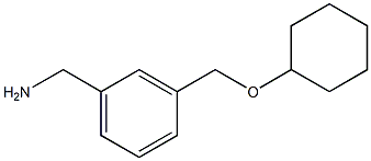 1-{3-[(cyclohexyloxy)methyl]phenyl}methanamine 结构式
