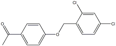 1-{4-[(2,4-dichlorophenyl)methoxy]phenyl}ethan-1-one 结构式