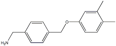 1-{4-[(3,4-dimethylphenoxy)methyl]phenyl}methanamine 结构式