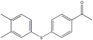 1-{4-[(3,4-dimethylphenyl)sulfanyl]phenyl}ethan-1-one 结构式