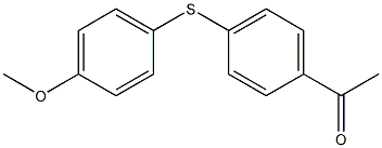 1-{4-[(4-methoxyphenyl)sulfanyl]phenyl}ethan-1-one 结构式