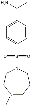 1-{4-[(4-methyl-1,4-diazepane-1-)sulfonyl]phenyl}ethan-1-amine 结构式