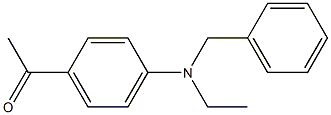 1-{4-[benzyl(ethyl)amino]phenyl}ethan-1-one 结构式