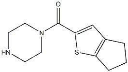 1-{4H,5H,6H-cyclopenta[b]thiophen-2-ylcarbonyl}piperazine 结构式