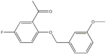 1-{5-fluoro-2-[(3-methoxyphenyl)methoxy]phenyl}ethan-1-one 结构式