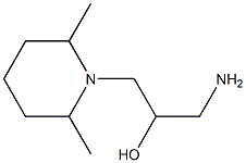 1-amino-3-(2,6-dimethylpiperidin-1-yl)propan-2-ol 结构式