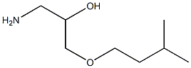 1-amino-3-(3-methylbutoxy)propan-2-ol 结构式