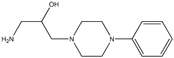 1-amino-3-(4-phenylpiperazin-1-yl)propan-2-ol 结构式