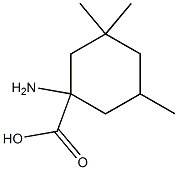 1-amino-3,3,5-trimethylcyclohexanecarboxylic acid 结构式